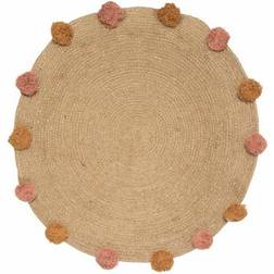 Atmosphera Playmat Circular Pompoms Jute Ã 78